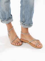 Open Sandalen Les tropeziennes Zilver women HODAXA-vue-porte