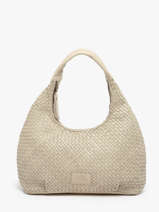 Schoudertassen Parma Leder Basilic pepper Beige parma BPAR02