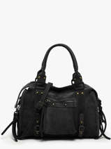Schoudertassen Velvet Leder Milano Zwart velvet VE24094