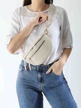 Heuptasje Miniprix Beige sangle 1-vue-porte