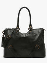 Schoudertassen Strappy Leder Basilic pepper Zwart strappy BSTR03