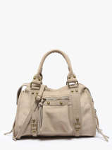 Schoudertassen Velvet Leder Milano Beige velvet VE24094