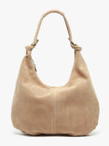 Schoudertassen Velvet Leder Milano Beige velvet VE24111