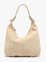 Schoudertassen Velvet Leder Milano Beige velvet VE24111
