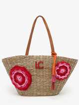 Schoudertassen Panier Stro Lola casademunt Beige panier 93