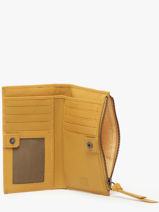 Portefeuille Leder Biba Geel wallet 12138-vue-porte