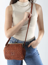 Cross Body Tas Heritage Leder Biba Bruin heritage KA21-vue-porte
