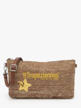 Cross Body Tas Panama Papier Les tropeziennes Bruin panama TZ02