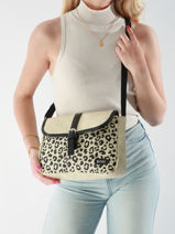 Cross Body Tas Les tropeziennes Beige kailani TZ02-vue-porte