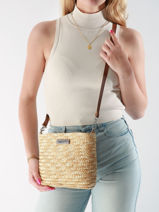 Cross Body Tas Les tropeziennes Beige milos TZ04-vue-porte