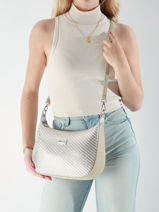 Cross Body Tas Les tropeziennes Zilver moana TZ02-vue-porte