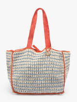 Schoudertassen Over The Rainbow Katoen Le voyage en panier Blauw over the rainbow PM870