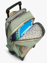 Rugzak Op Wieltjes 2 Compartimenten Cameleon Groen vintage fantasy SR40-vue-porte