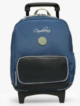 Rugzak Op Wieltjes 2 Compartimenten Cameleon Groen vintage urban SR40