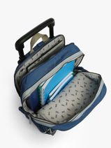Rugzak Op Wieltjes 2 Compartimenten Cameleon Groen vintage urban SR40-vue-porte