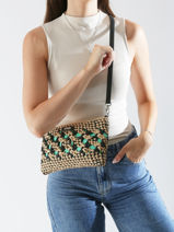 Cross Body Tas Les tropeziennes Beige clay TZ04-vue-porte
