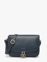 Cross Body Tas M Tradition Leder Etrier Blauw tradition ETRA059M