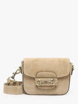 Cross Body Tas Velvet Leder Milano Beige velvet VE260611