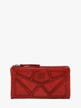 Portefeuille Leder Biba Rood heritage DON4L