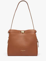 Schoudertas Mademoiselle Romy Leder Lancaster Bruin mademoiselle romy 105