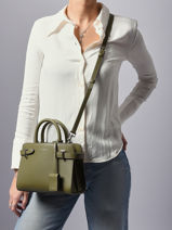 Handtas S Emilie Leder Le tanneur Groen emily TEMI1606-vue-porte