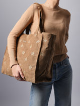 Schoudertas 1 Compartiment Roxy Bruin back to school RJBP4936-vue-porte