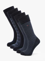 Herensokken 6 Paar Cadeaubox Tommy hilfiger Blauw socks 71235373