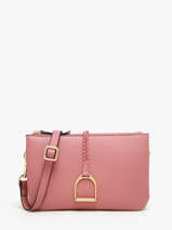 Cross Body Tas Torsade Leder Etrier Roze torsade ETOS0142