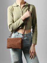 Cross Body Tas Velvet Caviar Leder Milano Bruin velvet caviar VC24117-vue-porte