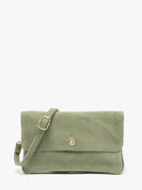 Cross Body Tas Velvet Leder Milano Groen velvet VE23067O