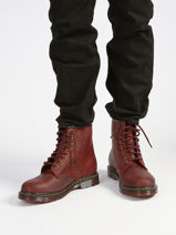 Boots 1460 Uit Leder Dr martens Bruin men 11822609-vue-porte