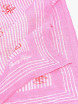 Sjaal Tommy hilfiger Roze th swim shop AW18346-vue-porte