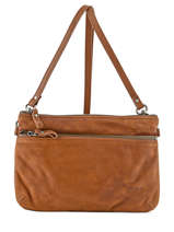 Cross Body Tas Vicky Leder Nat et nin Bruin vintage VICKY