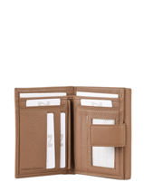 Portefeuille Original N 2 Compartimenten Leder Nathan baume Bruin original n 413N-vue-porte
