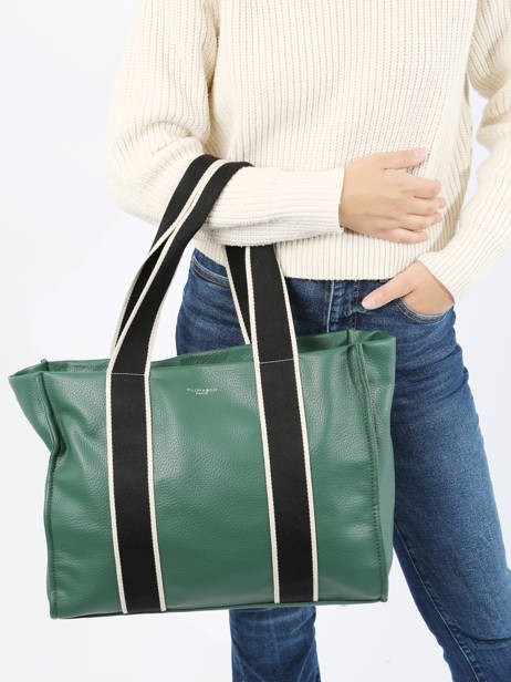 Schoudertas A4 Formaat New Grain Miniprix Groen wt new grained F6946 ander zicht 1