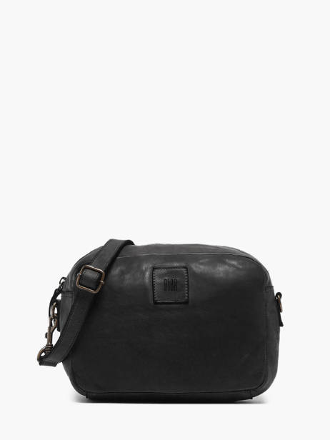 Cross Body Tas Heritage Leder Biba Zwart heritage BT24