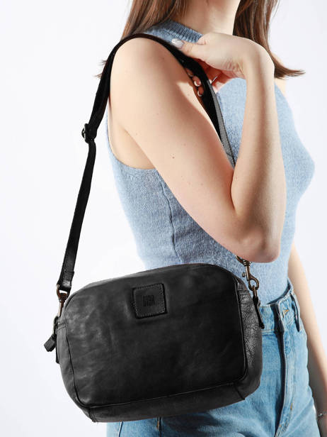 Cross Body Tas Heritage Leder Biba Zwart heritage BT24 ander zicht 1