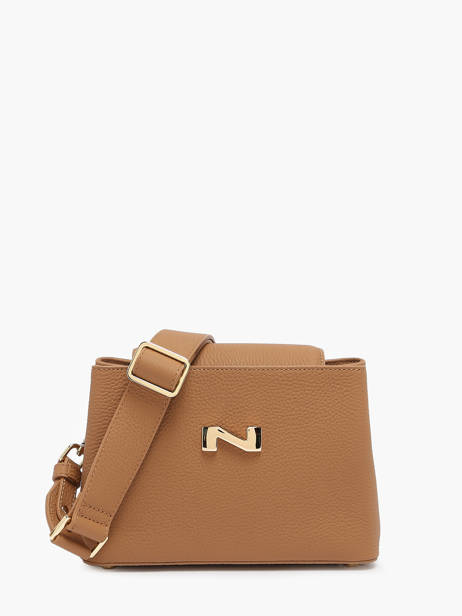 Cross Body Tas Poppy Leder Nathan baume Bruin eden 2