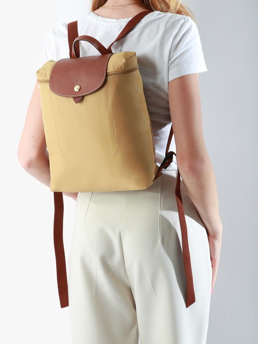 Longchamp Le pliage original Rugzak Geel