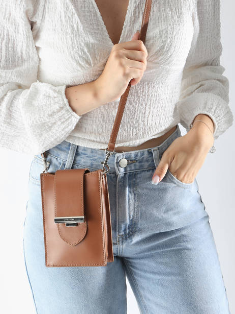 Cross Body Tas Paris Ily Leder Lancaster Bruin paris ily 18 ander zicht 1