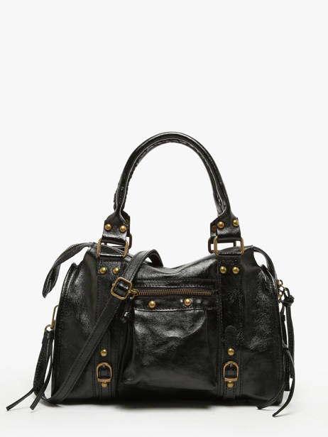 Schoudertas Nine Leder Milano Zwart nine NI24092