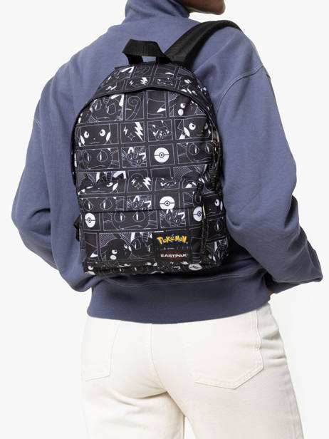Rugzak Eastpak Zwart eastpak x pokemon K043POK ander zicht 1