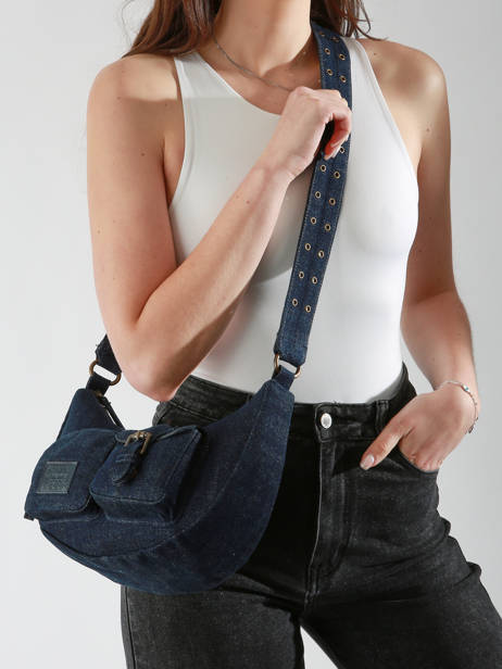 Schoudertassen Cargo Denim Katoen Basilic pepper Blauw cargo denim BCAD04 ander zicht 1
