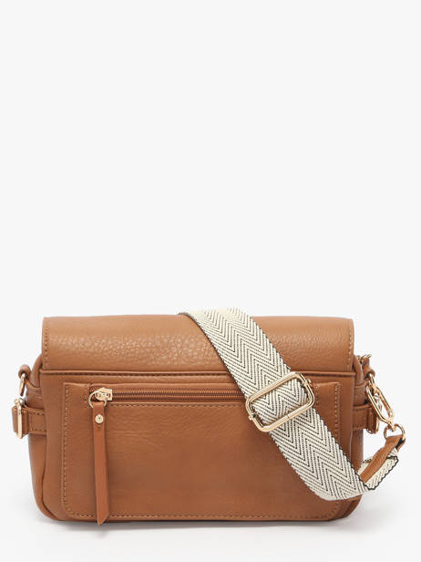 Cross Body Tas Zip Lulu castagnette Bruin zip YRONDE ander zicht 4