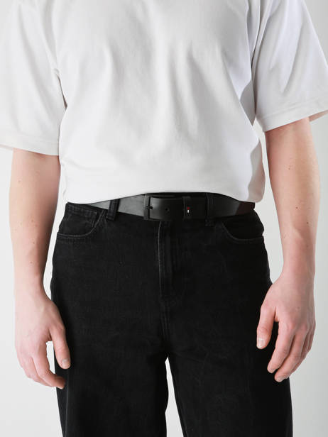 Riem Tommy hilfiger Zwart adan AM13014 ander zicht 1