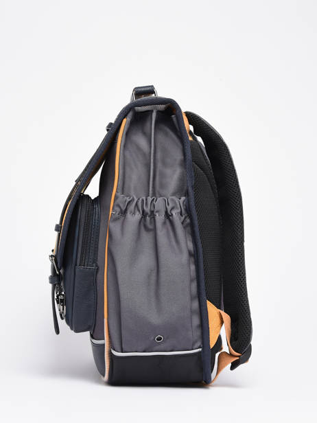 Rugzak 2 Compartimenten Cameleon Geel vintage urban PBVBSD39 ander zicht 3