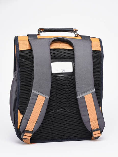 Rugzak 2 Compartimenten Cameleon Geel vintage urban PBVBSD39 ander zicht 5