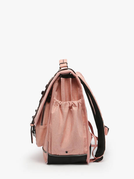 Boekentas 3 Compartimenten Cameleon Roze vintage color VIC-CA41 ander zicht 2