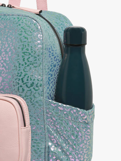 Rugzak 1 Compartiment Cameleon Blauw vintage fantasy SD33 ander zicht 5