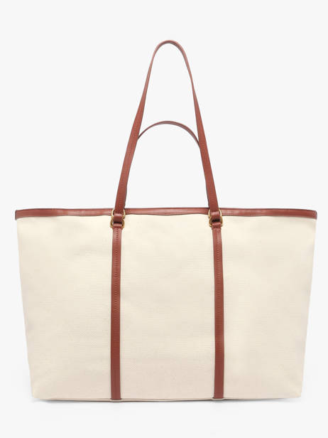 Schoudertassen Logo Shopper Katoen Pinko Beige logo shopper 4715A2G2 ander zicht 3